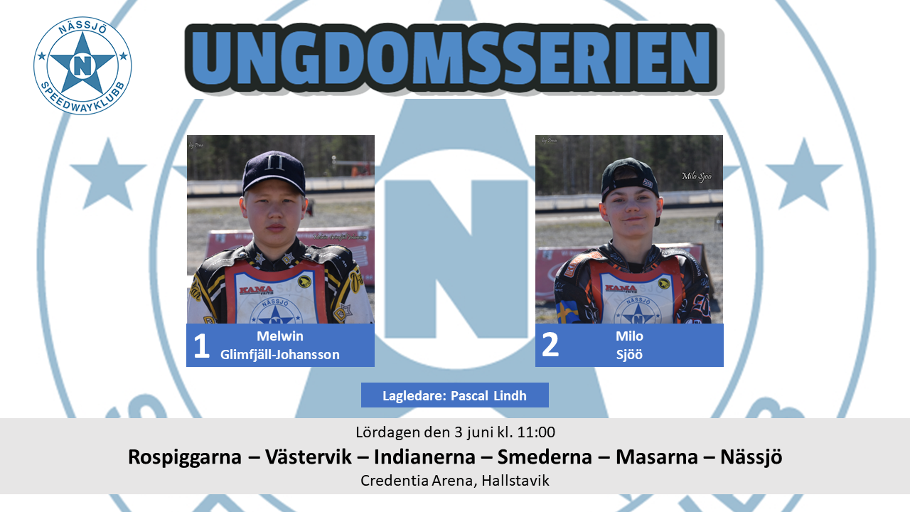 Preliminära laguppställningar Ungdomsserien